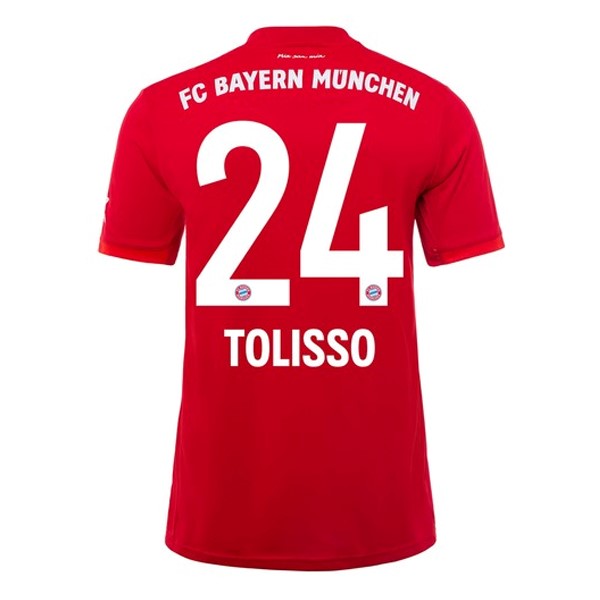 Camiseta Bayern Munich NO.24 Tolisso 1ª Kit 2019 2020 Rojo